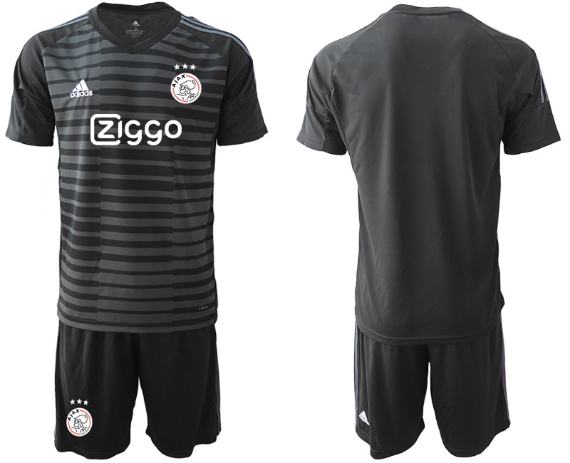 2019 20 Ajax Black Goalkeepe Soccer Jersey