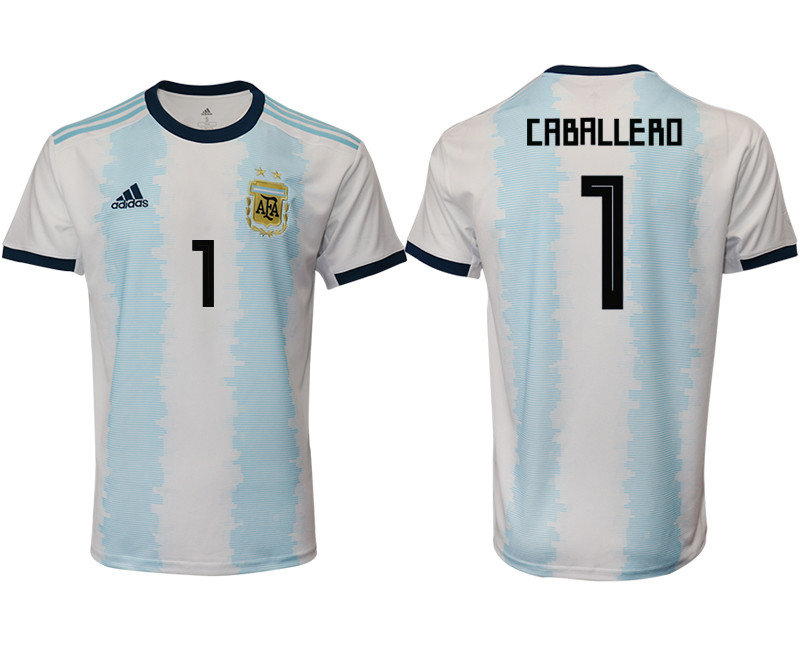 2019 20 Argentina 1 CABALLERO Home Thailand Soccer Jersey