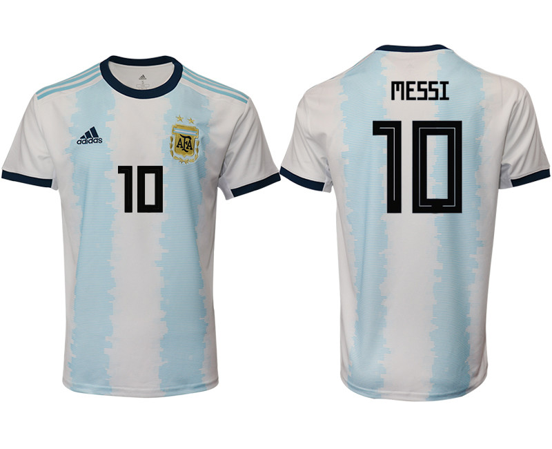 2019 20 Argentina 10 MESSI Home Thailand Soccer Jersey