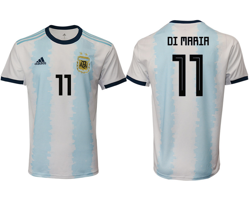 2019 20 Argentina 11 DI MARIA Home Thailand Soccer Jersey