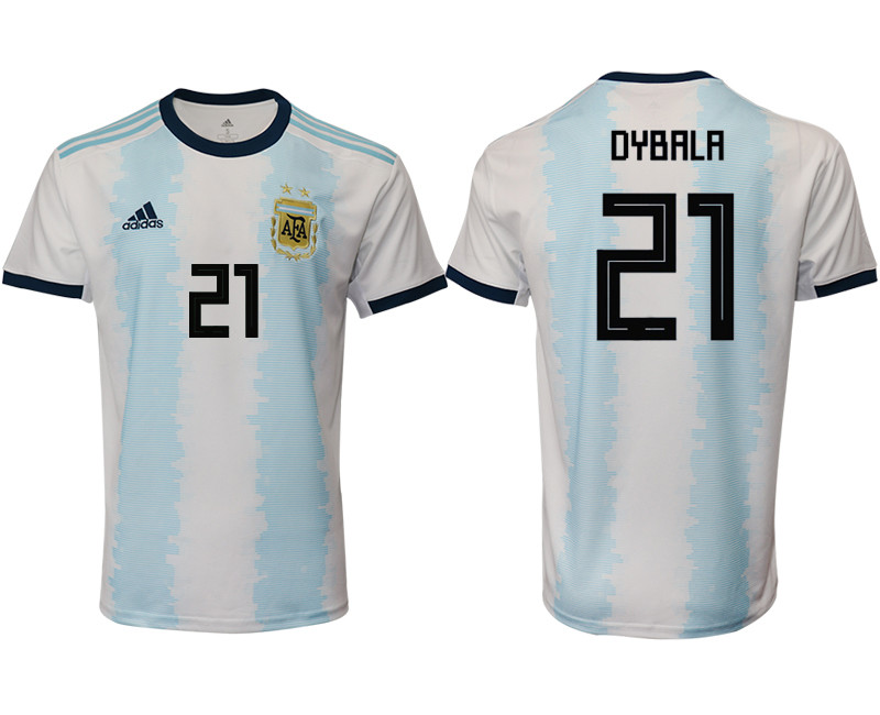 2019 20 Argentina 21 DYBALA Home Thailand Soccer Jersey