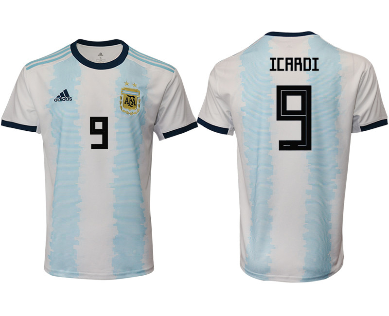 2019 20 Argentina 9 ICARDI Home Thailand Soccer Jersey