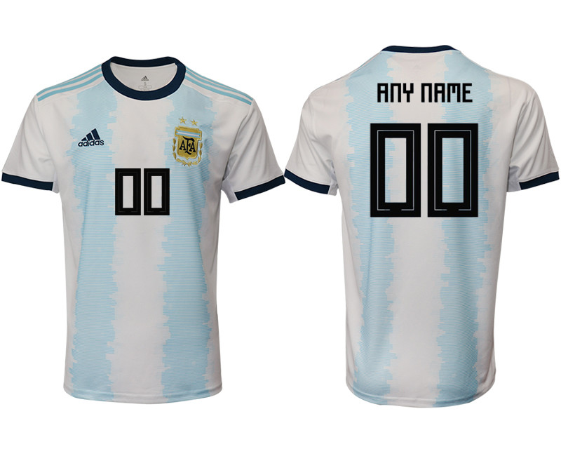 2019 20 Argentina Customized Home Thailand Soccer Jersey