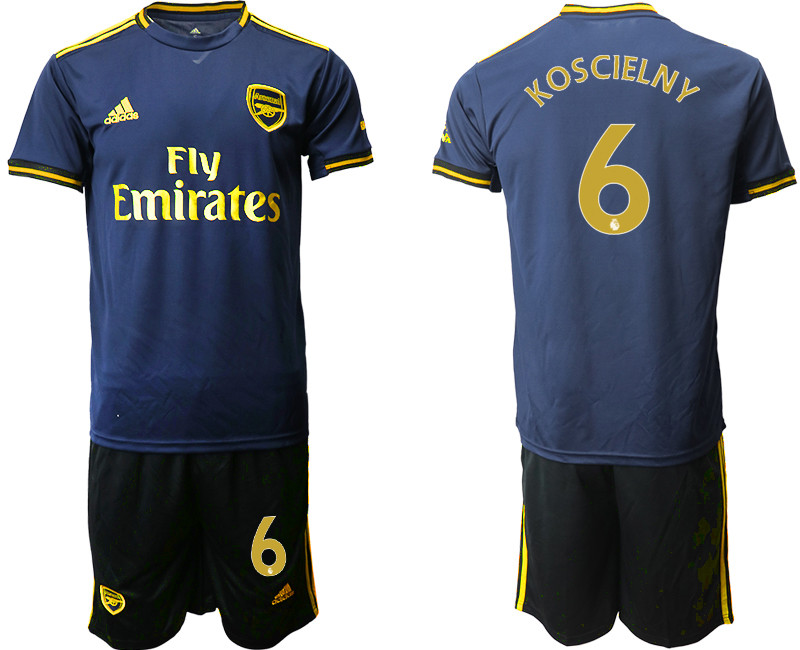 2019 20 Arsenal 6 KOSCIELNY Third Away Soccer Jersey