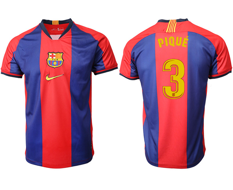 2019 20 Barcelona 3 PIQUE Home Thailand Soccer Jersey