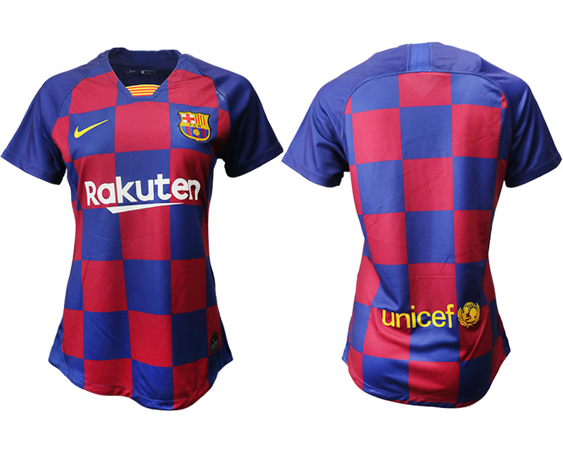 2019 20 Barcelona Home Women Soccer Jersey