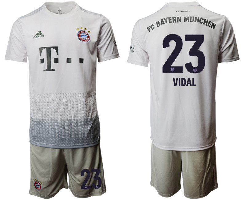 2019 20 Bayern Munich 23 VIDAL Away Soccer Jersey