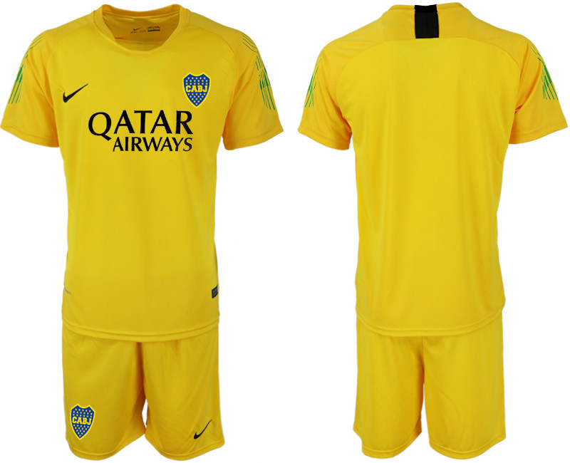 2019 20 Boca Juniors Yellow Goalkeeper Soccer Jersey