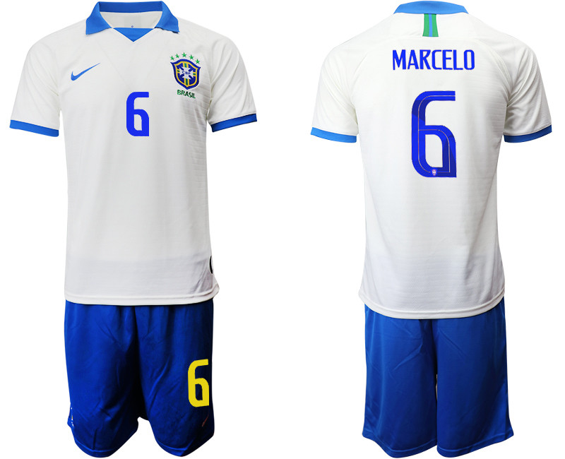 2019 20 Brazil 6 MARCELO White Special Edition Soccer Jersey