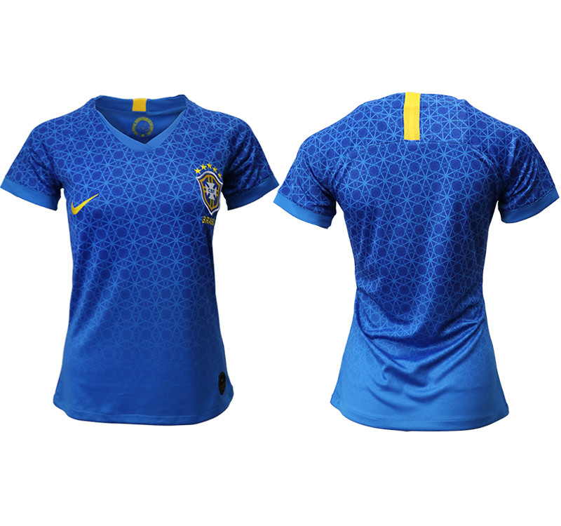 2019 20 Brazil Away Women Soccer Jersey