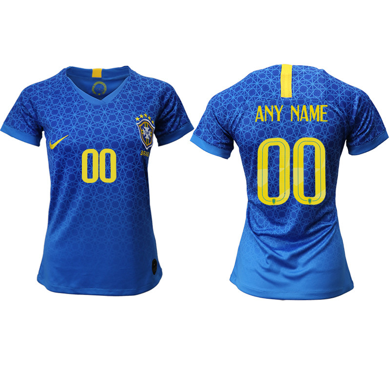 2019 20 Brazil Customized Away Women Soccer Jersey