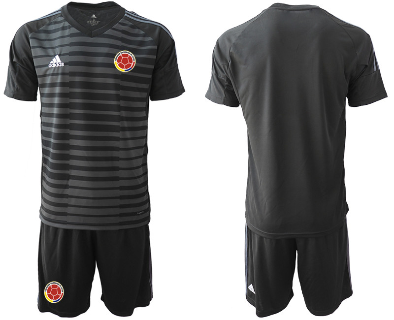 2019 20 Colombia Black Goalkeeper Soccer Jersey