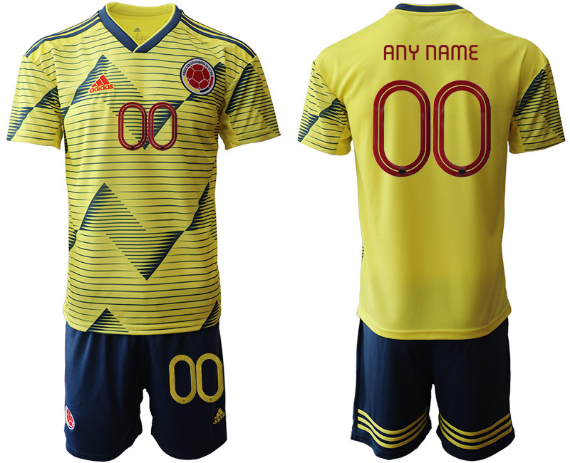 2019 20 Colombia Customized Home Soccer Jersey