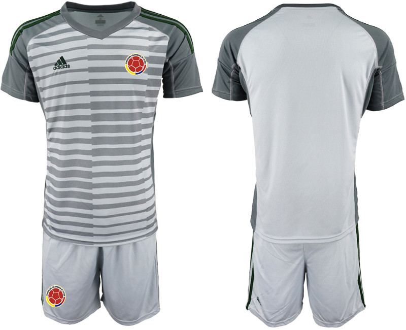 2019 20 Colombia Gray Goalkeeper Soccer Jersey