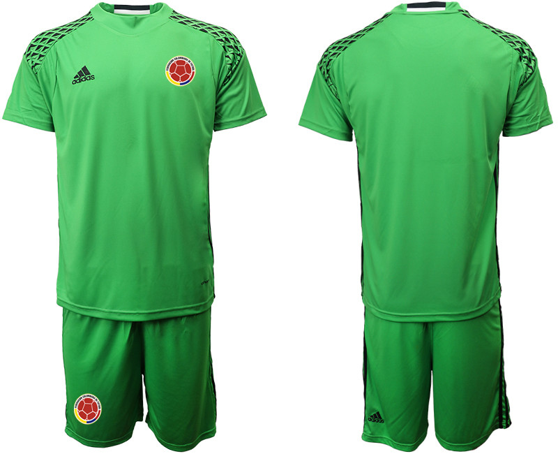 2019 20 Colombia Green Goalkeeper Soccer Jerseys