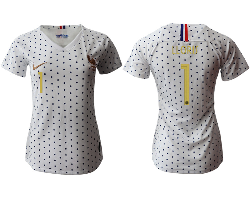 2019 20 France 1 LLORIS Away Women Soccer Jersey