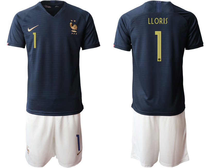 2019 20 France 1 LLORIS Home Soccer Jersey