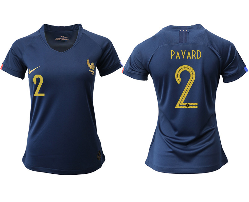 2019 20 France 2 PAVARD Homen Women Soccer Jersey