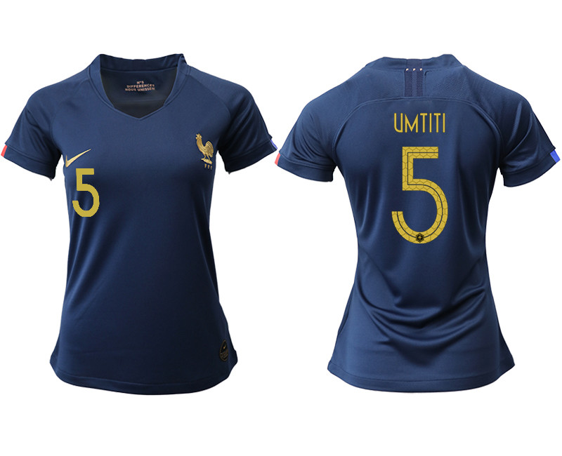 2019 20 France 5 UMTITI Homen Women Soccer Jersey