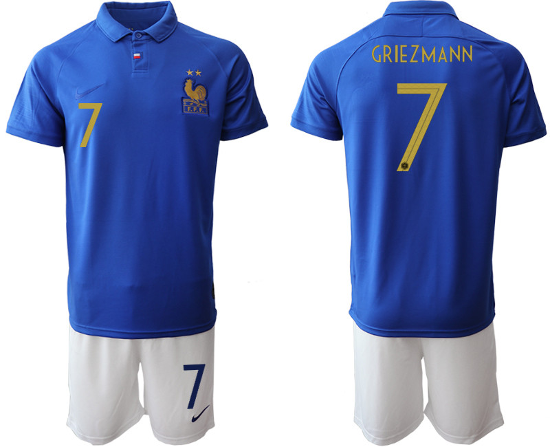 2019 20 France 7 GRIEZMANN 100th Commemorative Edition Soccer Jersey