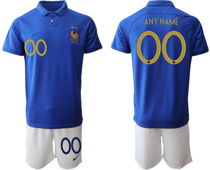 2019 20 France Customized 100th Commemorative Edition Soccer Jersey