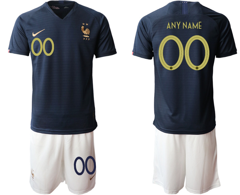 2019 20 France Customized Home Soccer Jersey