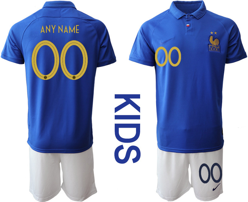 2019 20 France Customized Youth Centenary Edition Soccer Jersey