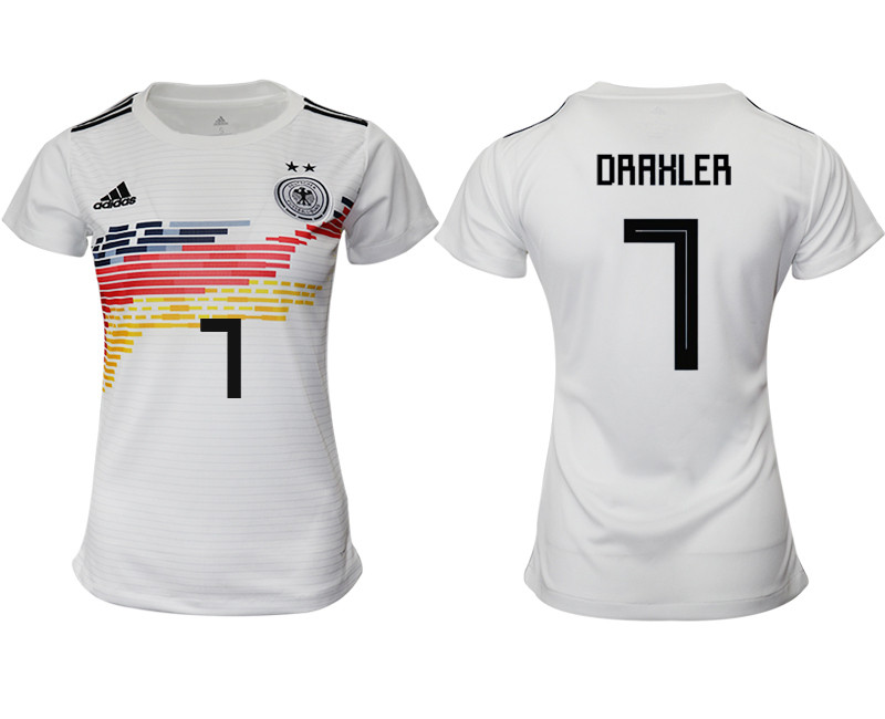 2019 20 Germany 7 DRAHLER Home Women Soccer Jersey