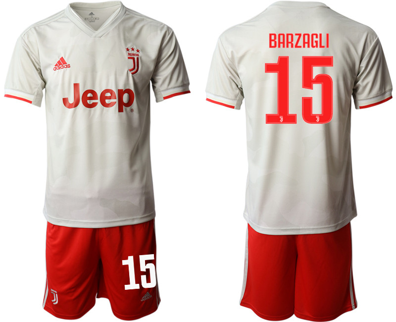 2019 20 Juventus FC 15 BARZAGLI Away Soccer Jersey