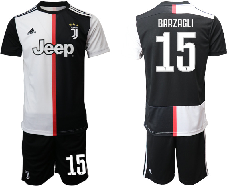 2019 20 Juventus FC 15 BARZAGLI Home Soccer Jersey