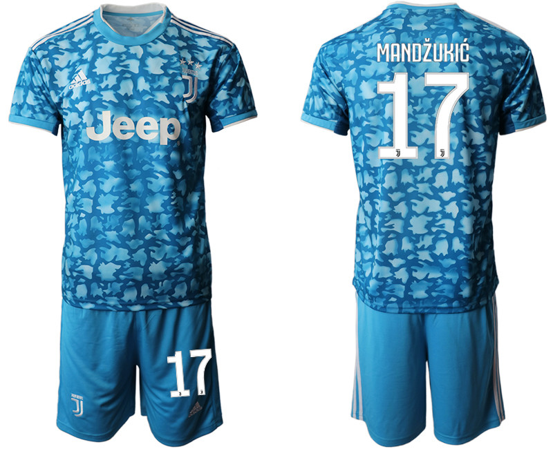 2019 20 Juventus FC 17 MANDZUKIC Third Away Soccer Jersey