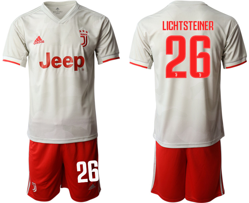 2019 20 Juventus FC 26 LICHTSTEINER Away Soccer Jersey