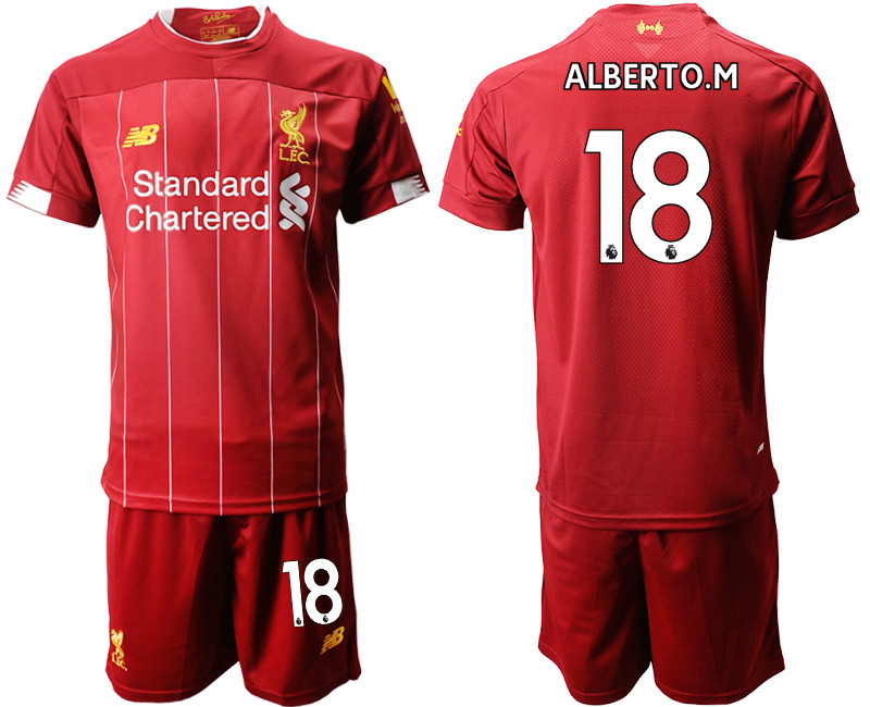 2019 20 Liverpool 18 ALBERTO.M Home Soccer Jersey