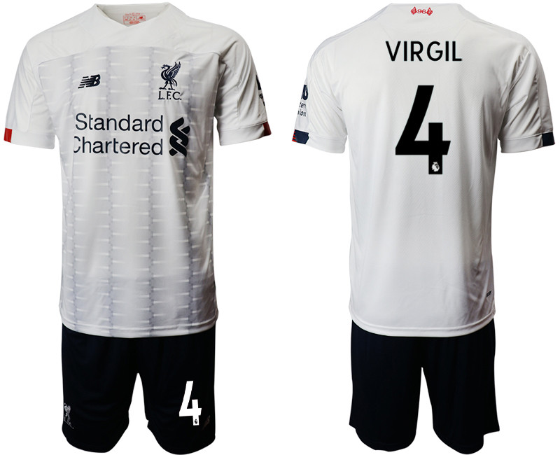 2019 20 Liverpool 4 VIRGIL Away Soccer Jersey