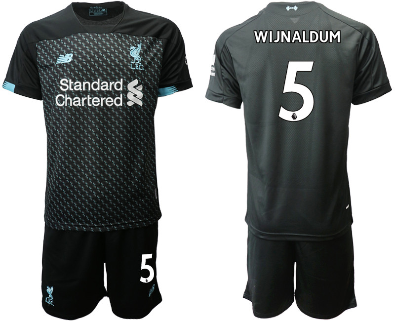 2019 20 Liverpool 5 WIJNALDUM Third Away Soccer Jersey