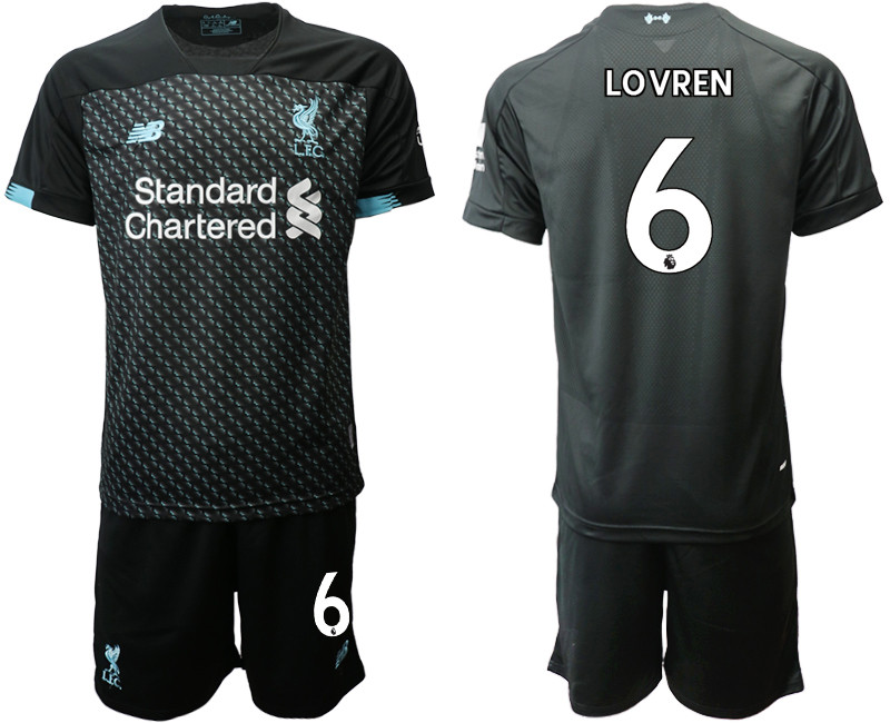 2019 20 Liverpool 6 LOVREN Third Away Soccer Jersey