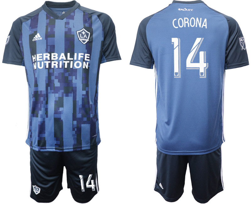 2019 20 Los Angeles Galaxy 14 CORONA Away Soccer Jersey