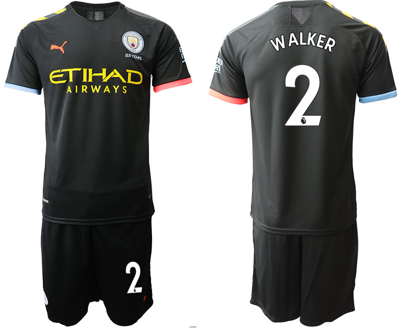 2019 20 Manchester City 2 WALKER Away Soccer Jersey