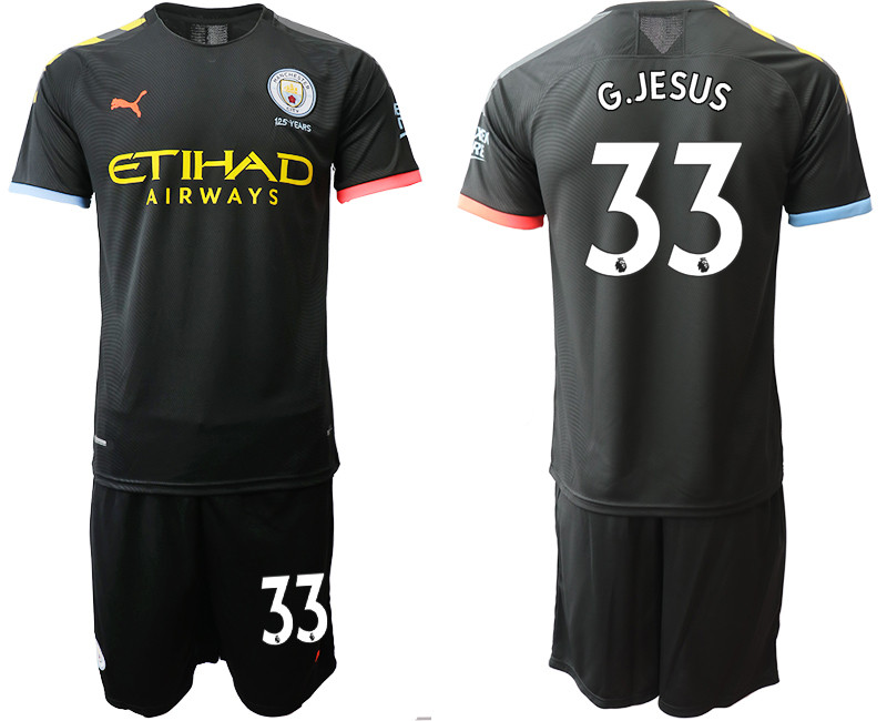 2019 20 Manchester City 33 G.JESUS Away Soccer Jersey