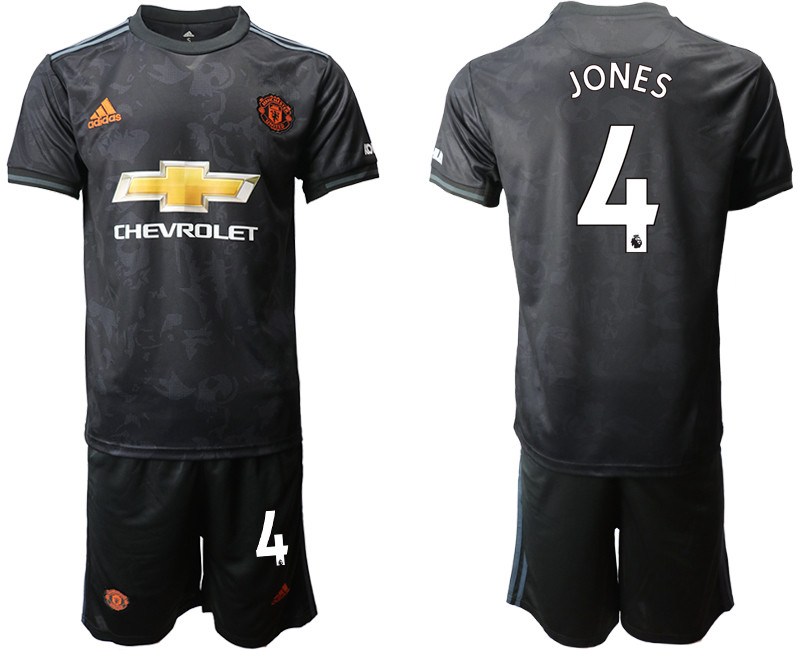 2019 20 Manchester United 4 JONES Third Away Soccer Jersey