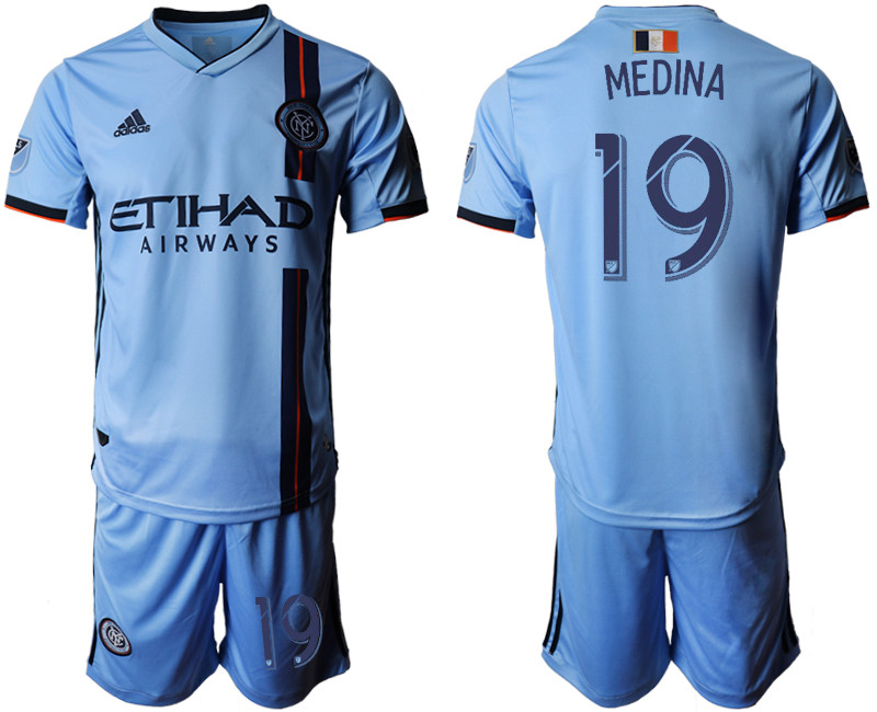 2019 20 New York City FC 19 MEDINA Home Soccer Jersey