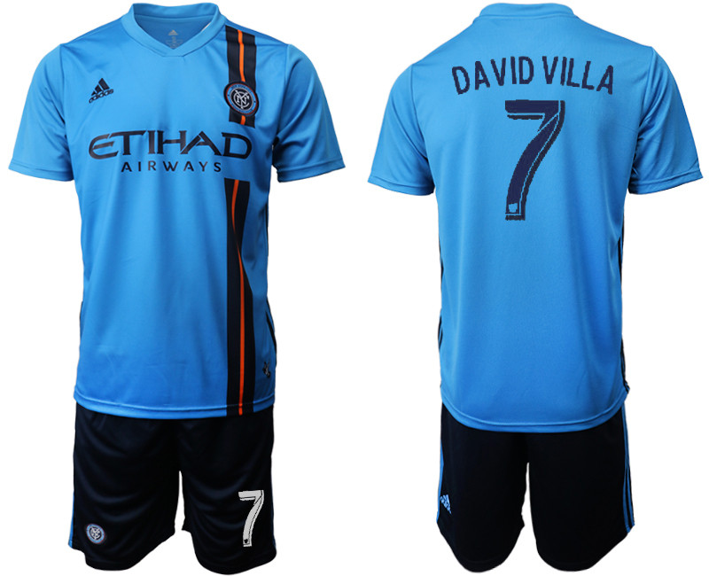 2019 20 New York City FC 7 DAVID VILLA Home Soccer Jersey