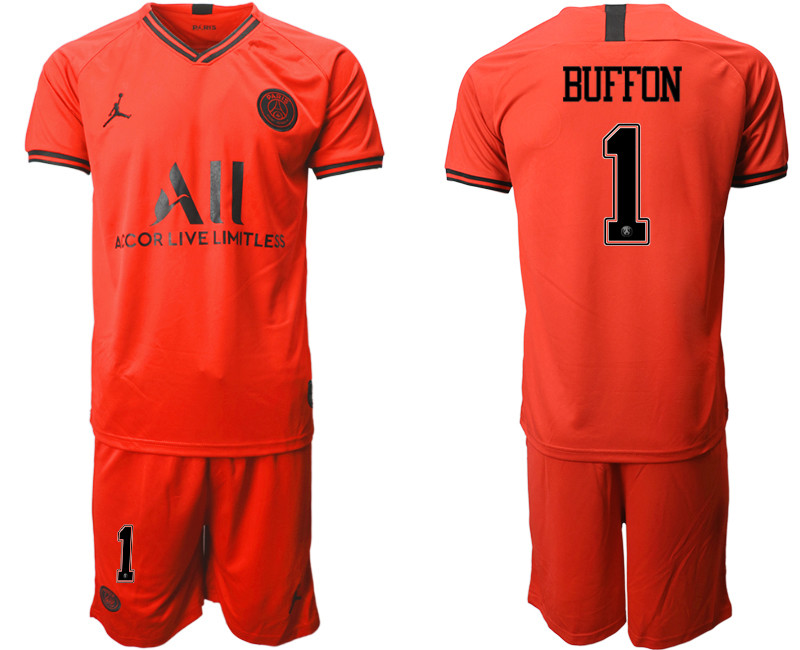 2019 20 Paris Saint Germain 1 BUFFON Away Soccer Jersey