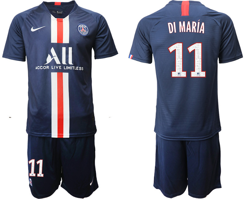 2019 20 Paris Saint Germain 11 DI MARIA Home Soccer Jersey