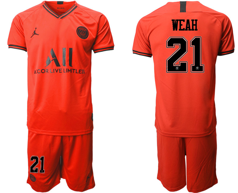 2019 20 Paris Saint Germain 21 WEAH Away Soccer Jersey