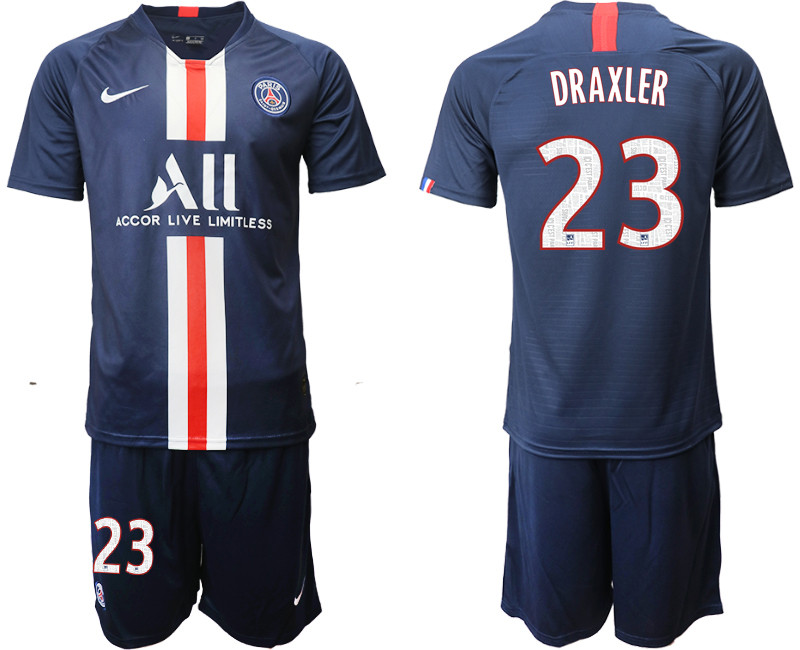 2019 20 Paris Saint Germain 23 DRAXLER Home Soccer Jersey