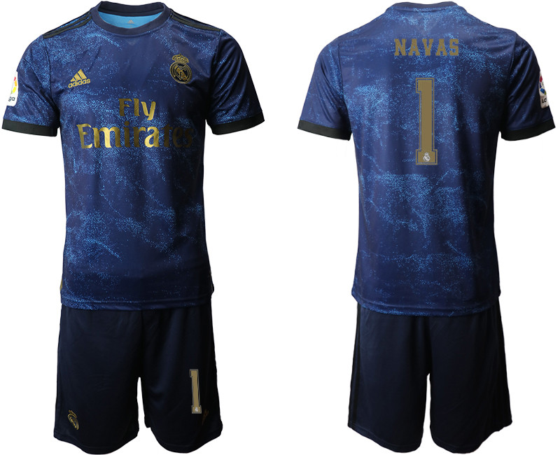 2019 20 Real Madrid 1 NAVAS Third Away Soccer Jersey