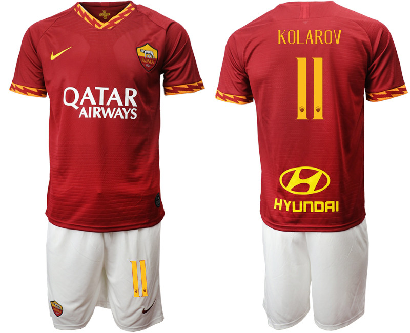 2019 20 Roma 11 KOLAROV Home Soccer Jersey