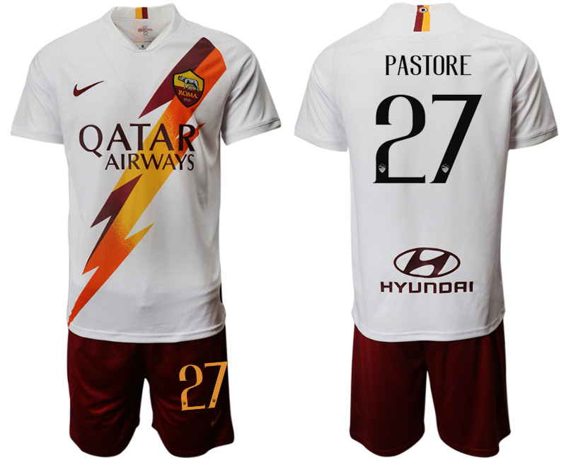 2019 20 Roma 27 PASTORE Away Soccer Jersey