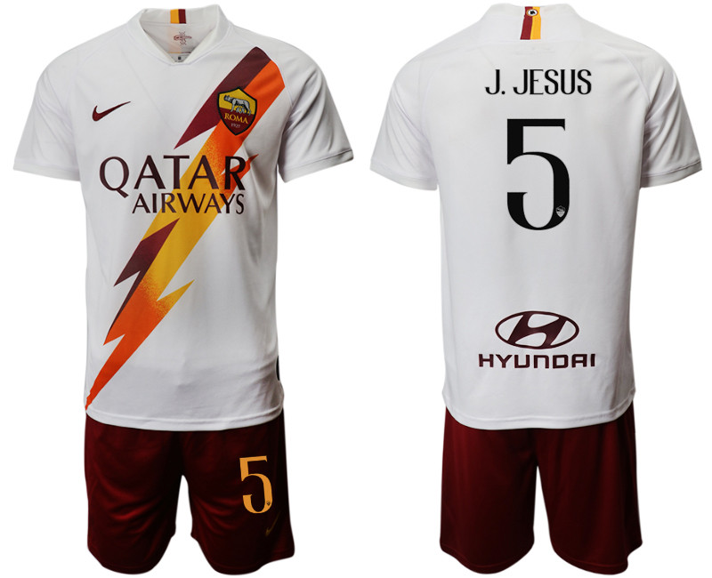 2019 20 Roma 5 J.JESUS Away Soccer Jersey